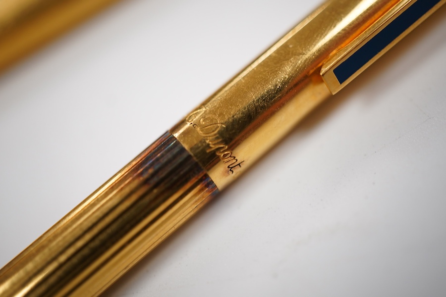 Cartier and Dupont pens and ball pens